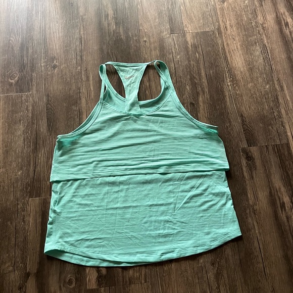 Nike Women’s Turquoise Racerback Tank Top Sz M - Picture 4 of 5